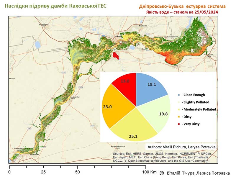Дніпровсько-Бузька естуарна система. Якість води станом на 25.05.2024