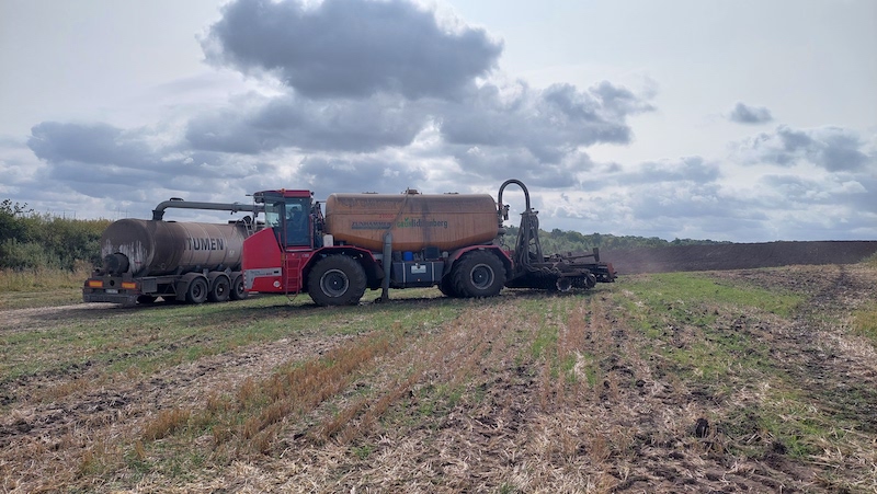 Завантаження самохідного аплікатора (Holmer) для внесення рідкої фракції дигестату, ТОВ «Україна 2001», 2023 р.